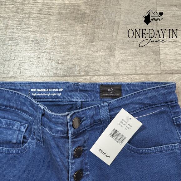 Adriano Goldschmied The Isabelle Button Up Jeans Size 27 (4) - Picture 2 of 6